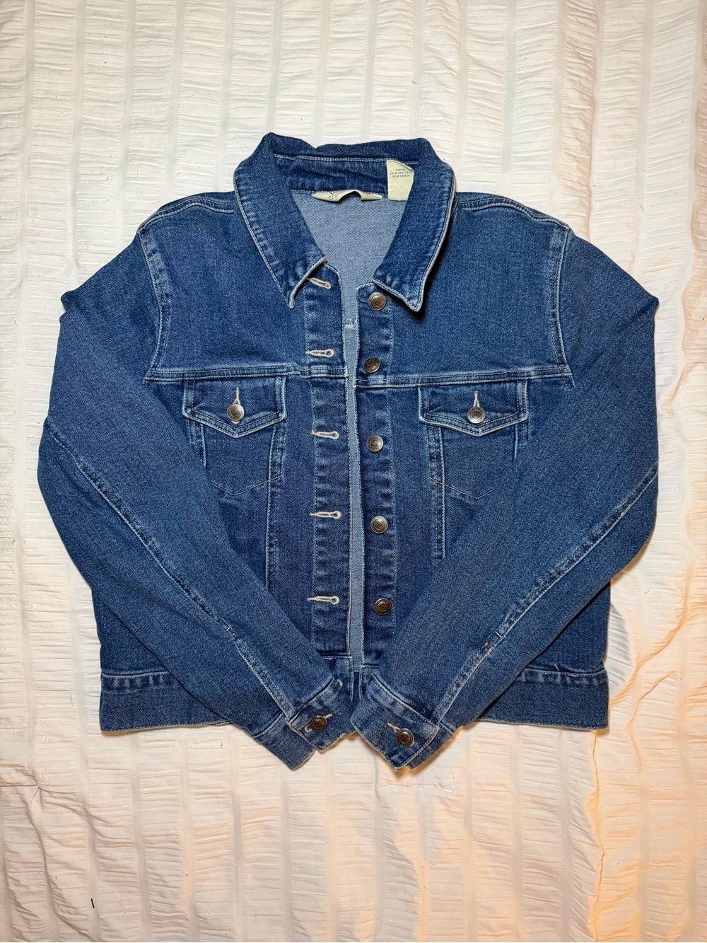 Vintage St. John's Bay Blue Denim Jean Jacket - Button-Front